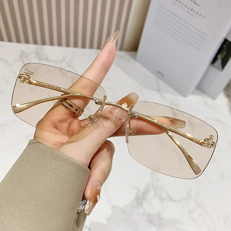 Lunettes de soleil femme QVQV sans monture – CLEVI Paris