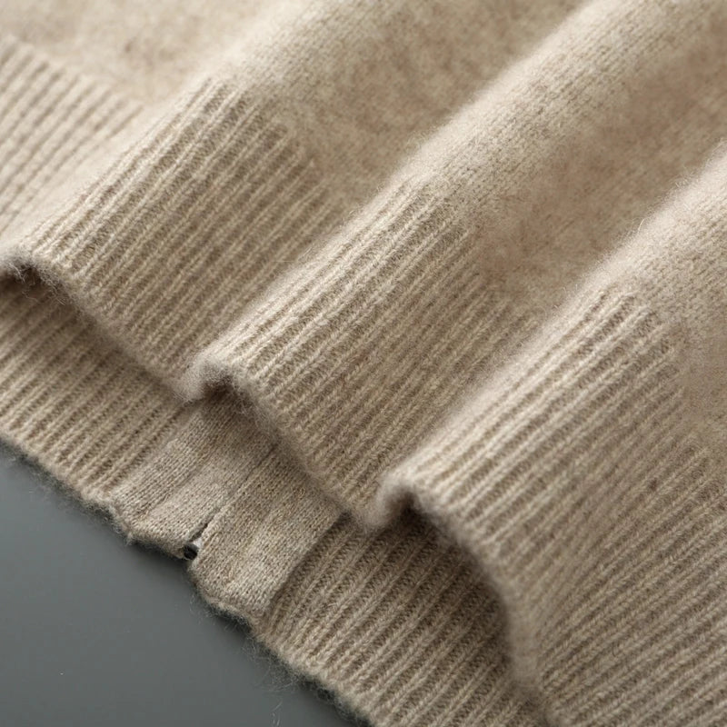 Ensemble homme laine mérinos col montant – CLEVI Paris