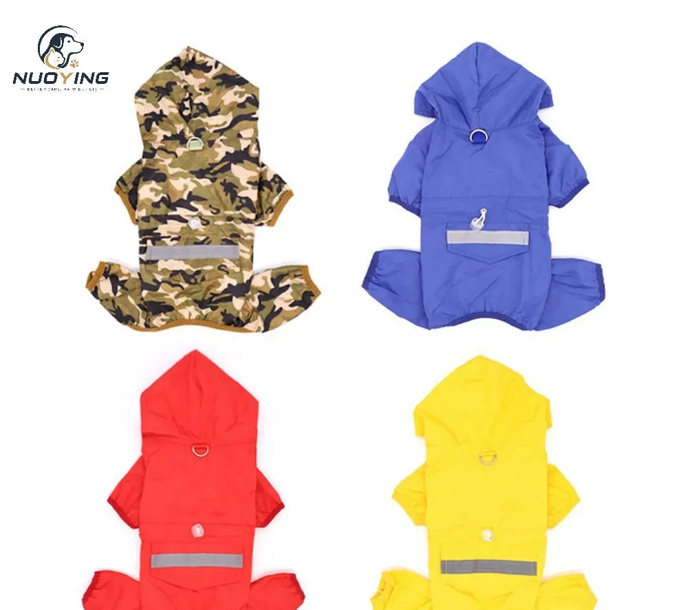 Imperméable à capuche pour chien en polyester – CLEVI Paris