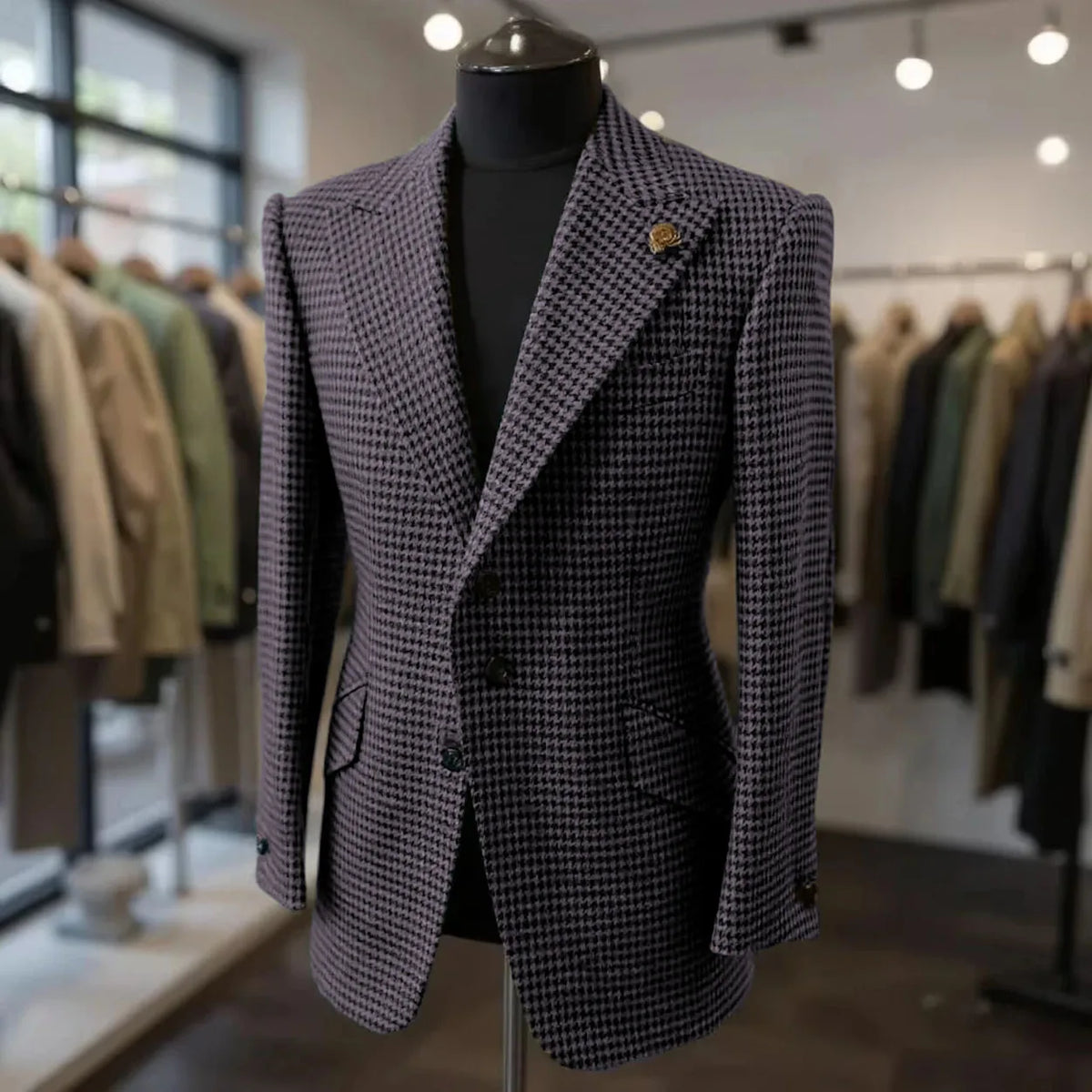 Blazer homme pied-de-poule – CLEVI Paris
