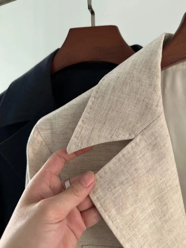 Veste homme en lin et lyocell à poches – CLEVI Paris