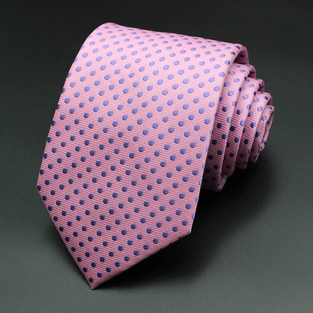 Cravate homme à pois, style élégant – CLEVI Paris