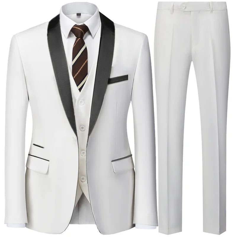 Costume trois pièces homme coupe droite – CLEVI Paris