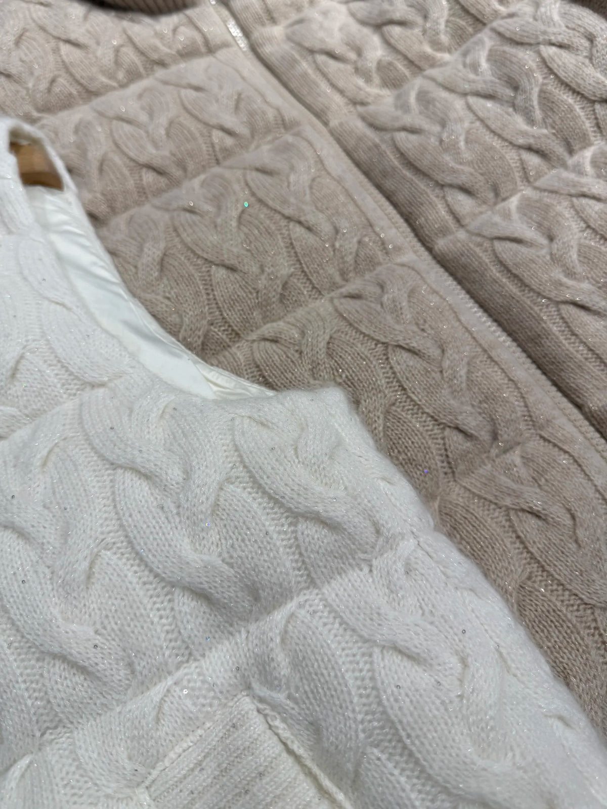 Gilet femme en cachemire matelassé – CLEVI Paris