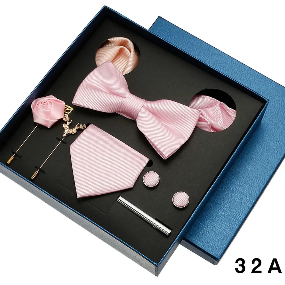 Coffret homme 8 pièces, cravate et accessoires – CLEVI Paris
