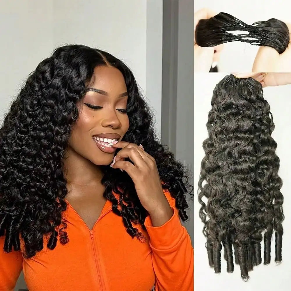 Extensions Crochet Curly Burmese Remy Hair Noir Naturel – CLEVI Paris