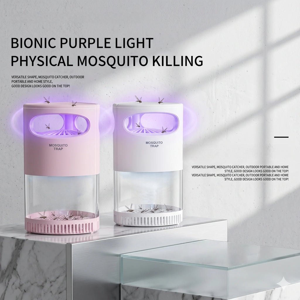 Lampe Anti-Moustiques UV Lumière Violette | Aspiration Puissante USB Silencieuse Intérieur – CLEVI Paris