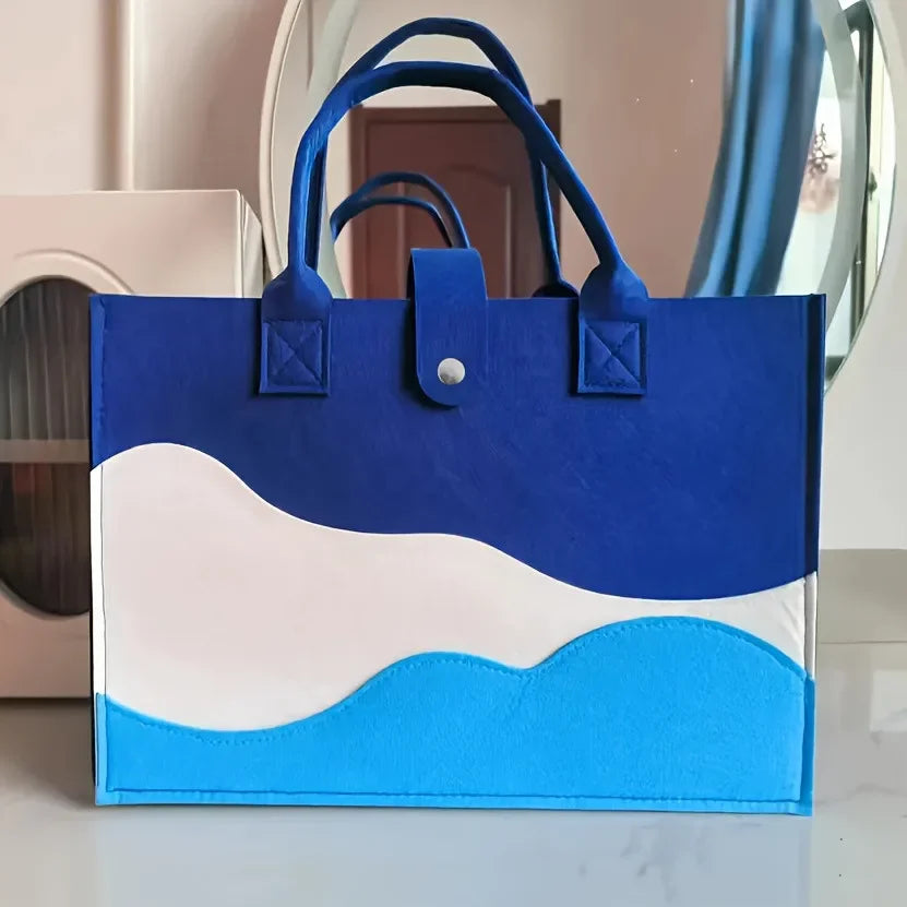 Sac Tote Rayé Toile Femme Multifonction – CLEVI Paris