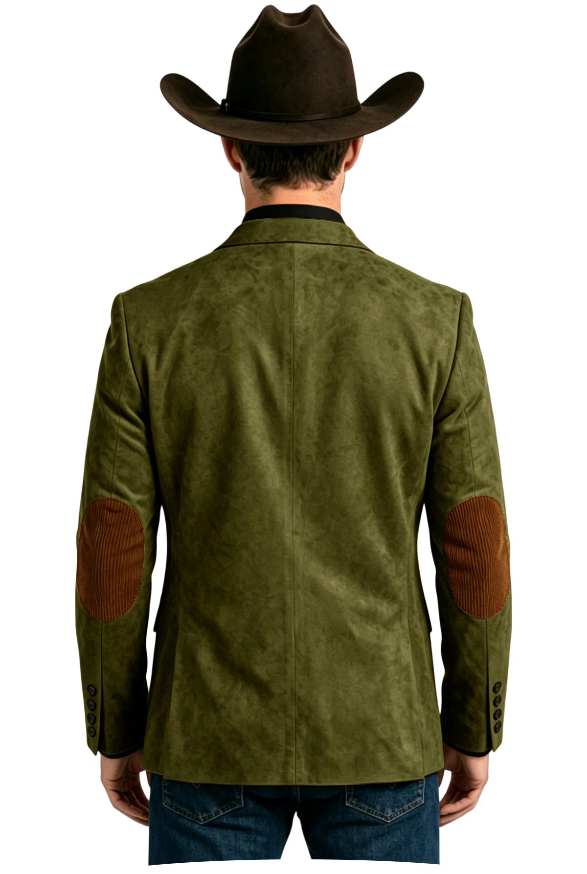 Blazer homme effet daim style western – CLEVI Paris
