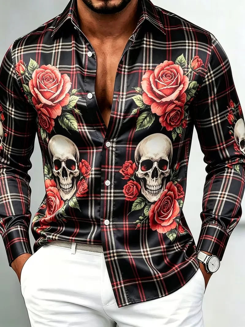Chemise homme satinée ciel étoilé – CLEVI Paris
