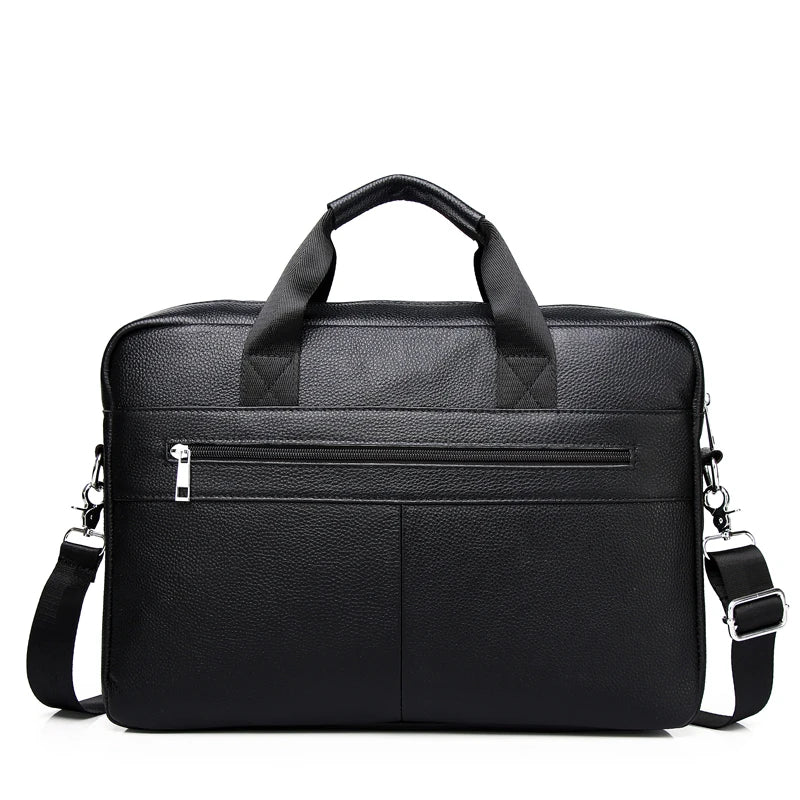 Serviette Homme Cuir Véritable 15" Laptop – CLEVI Paris