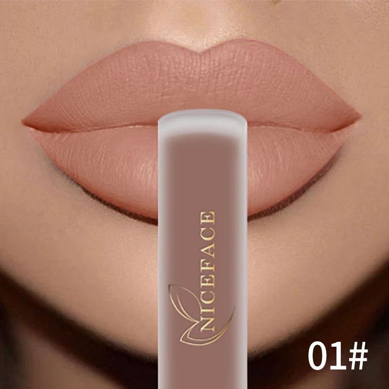 Rouge à Lèvres Liquide Mat Velours QiBest 21 Teintes – CLEVI Paris