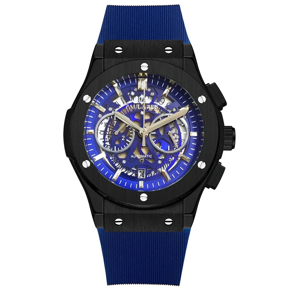 Montre Chronographe Squelette Quartz Homme – CLEVI Paris