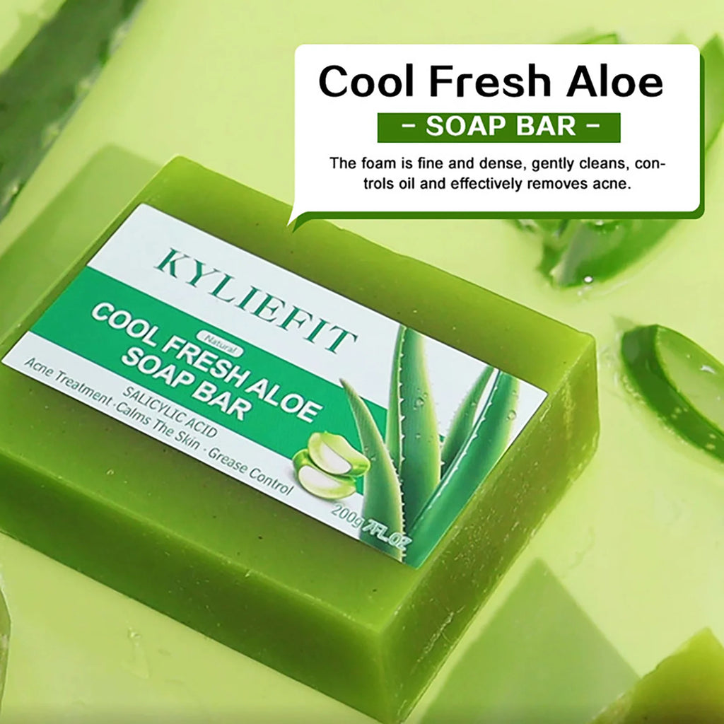 Savon Aloé Vera Éclaircissant Anti-Acné AILKE – Contrôle Sébum & Teint Uniforme – CLEVI Paris