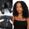 Perruque V-Part Burmese Curly Wet & Wavy Cheveux Humains Brésiliens Glueless 190% 210% 18-38 Pouces – CLEVI Paris