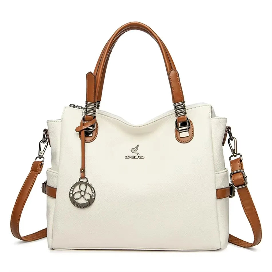 Sac Croisé Cuir Véritable Motif Alligator 3 Poches – CLEVI Paris