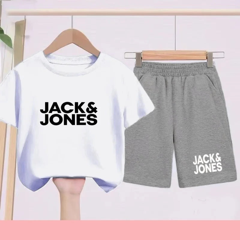 Ensemble enfant imprimé T-shirt et short – CLEVI Paris