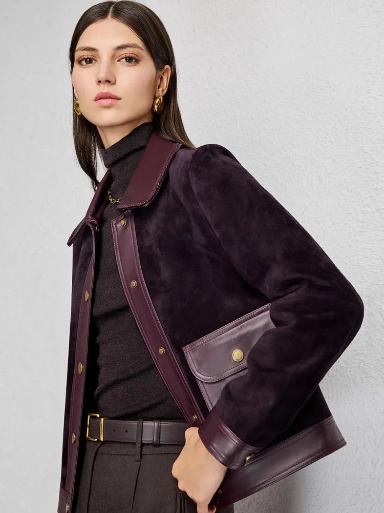 Veste ou jupe femme en cuir de mouton – CLEVI Paris