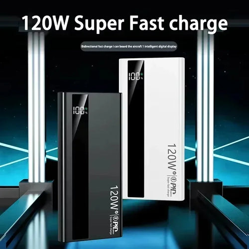 Batterie Externe Lenovo 3C 120W LED Portable 50-200000mAh – CLEVI Paris