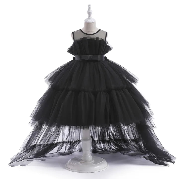 Robe fille en tulle T5353 – CLEVI Paris