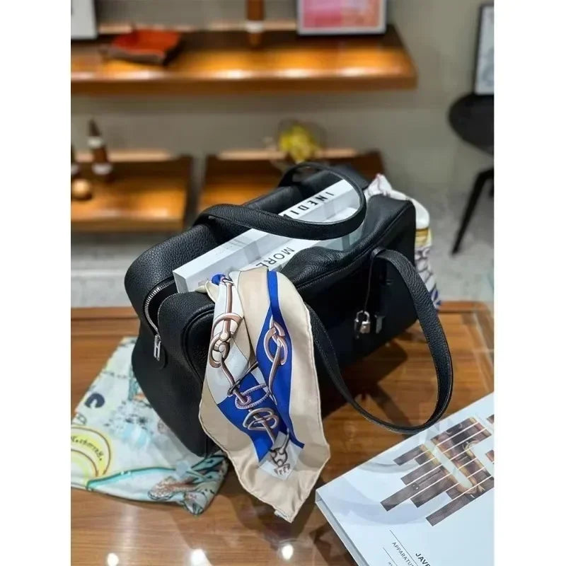 Sac Boston femme souple 35 cm – CLEVI Paris
