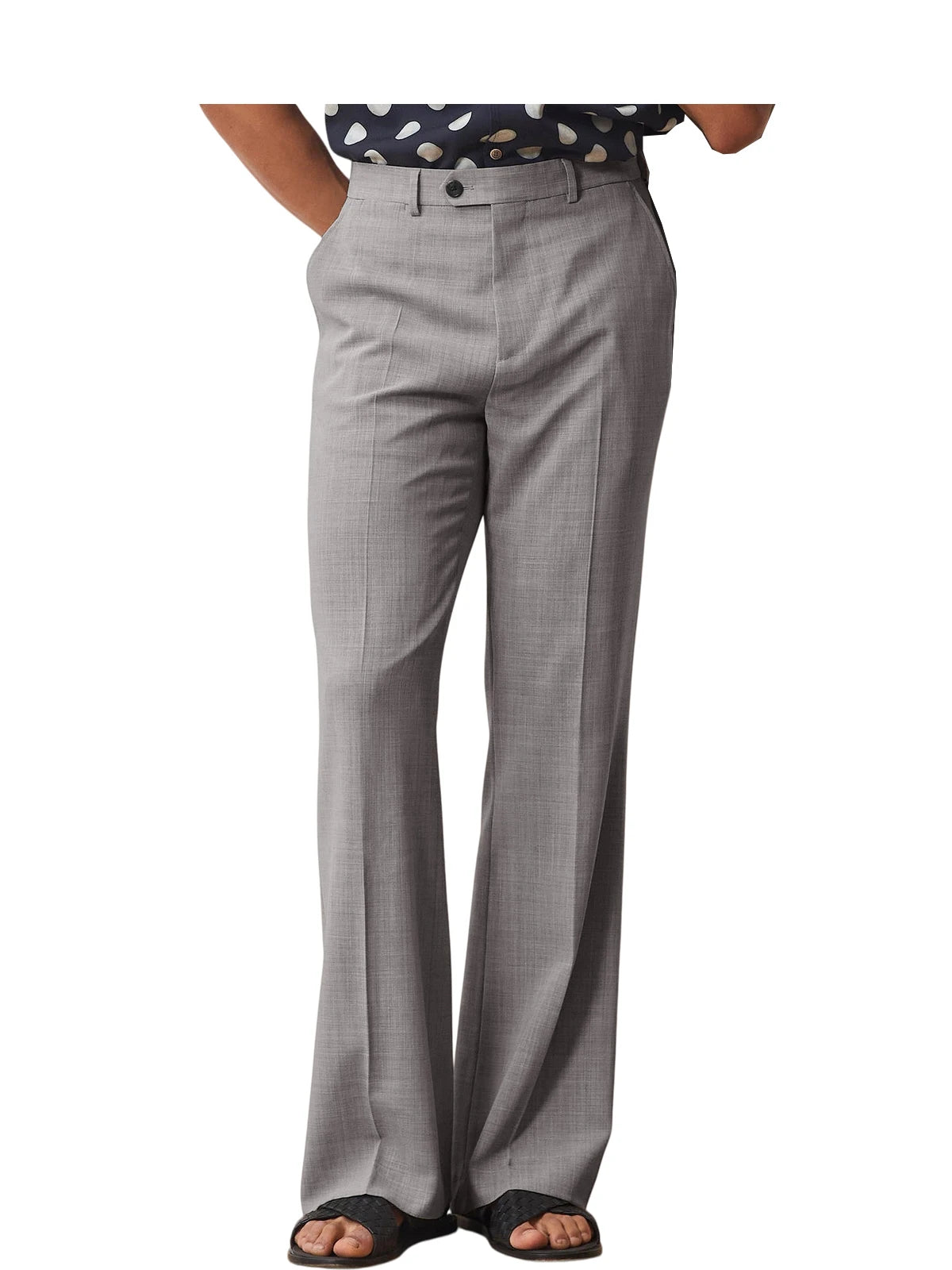 Pantalon homme habillé micro-évasé – CLEVI Paris
