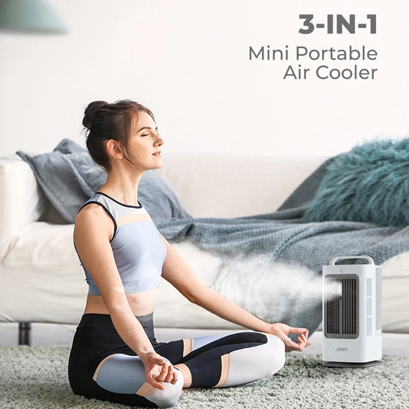 Rafraîchisseur d’air portable 3 vitesses – CLEVI Paris