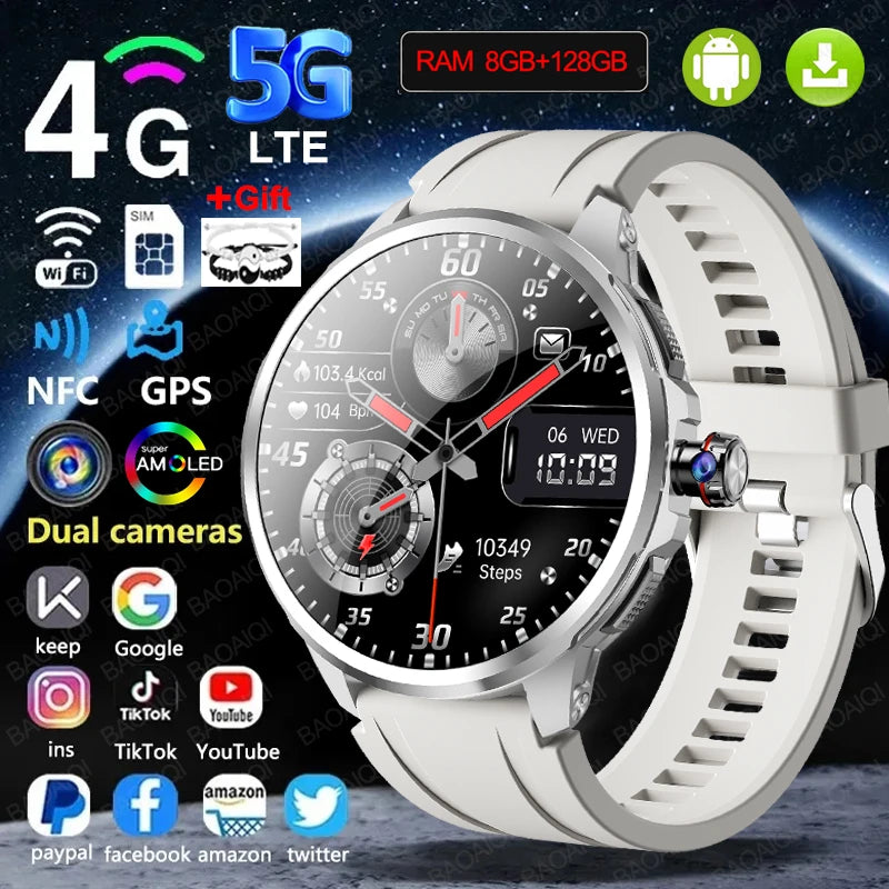 Montre BAOAIQI AMOLED 1,95″ GPS et SIM – CLEVI Paris