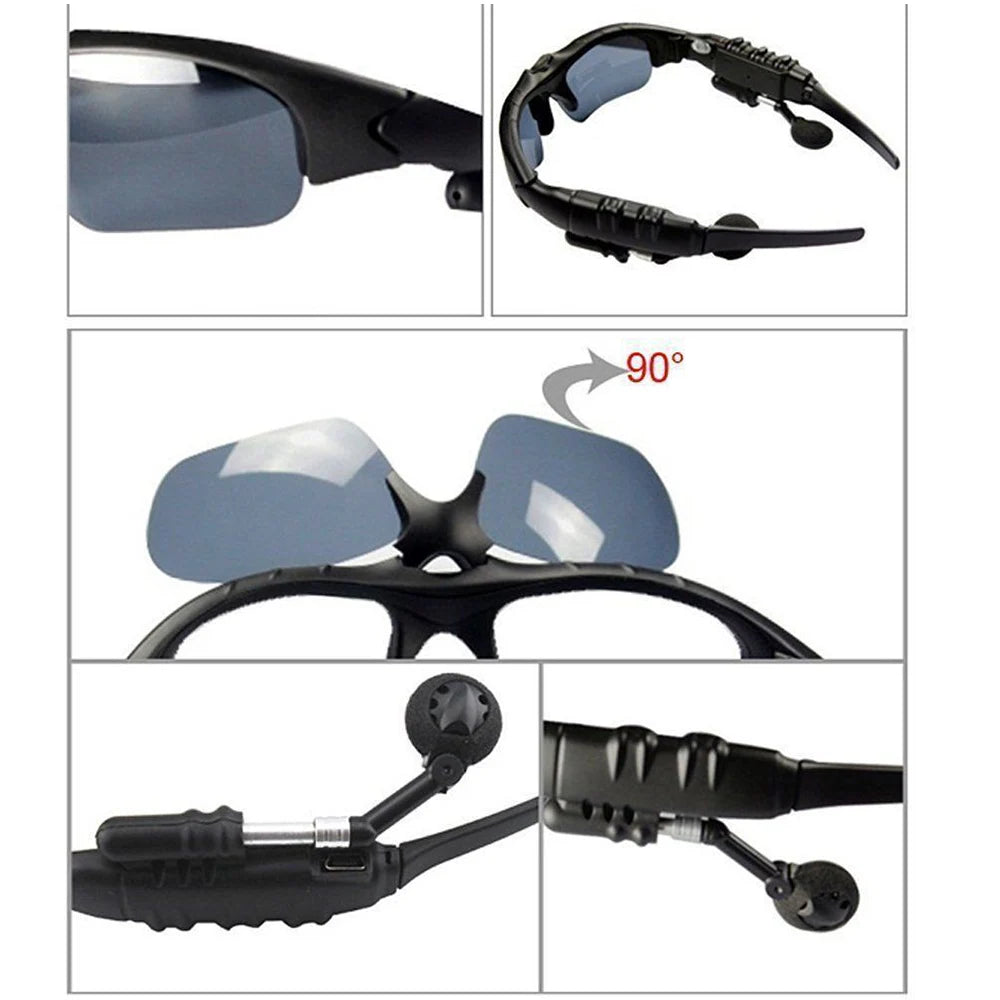 Lunettes Bluetooth Smart Audio – Casque Intégré & Protection UV Polarisée