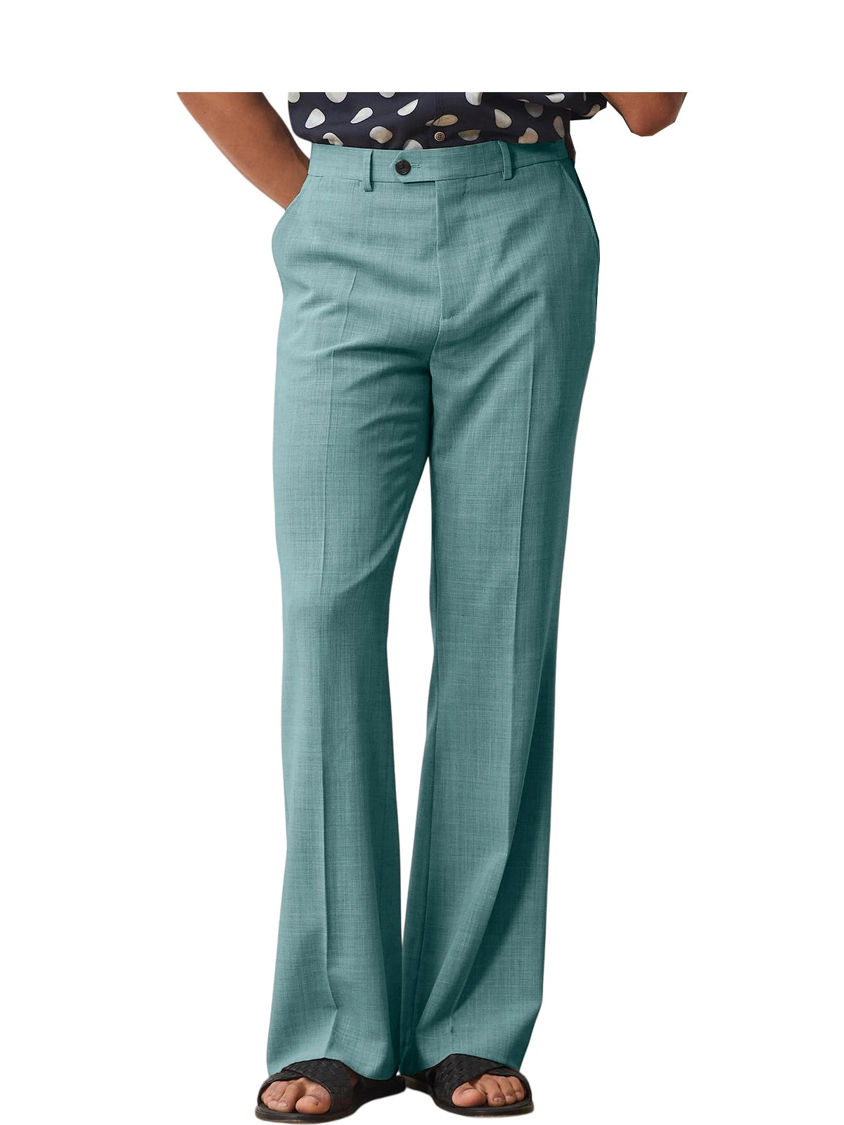 Pantalon homme habillé micro-évasé – CLEVI Paris