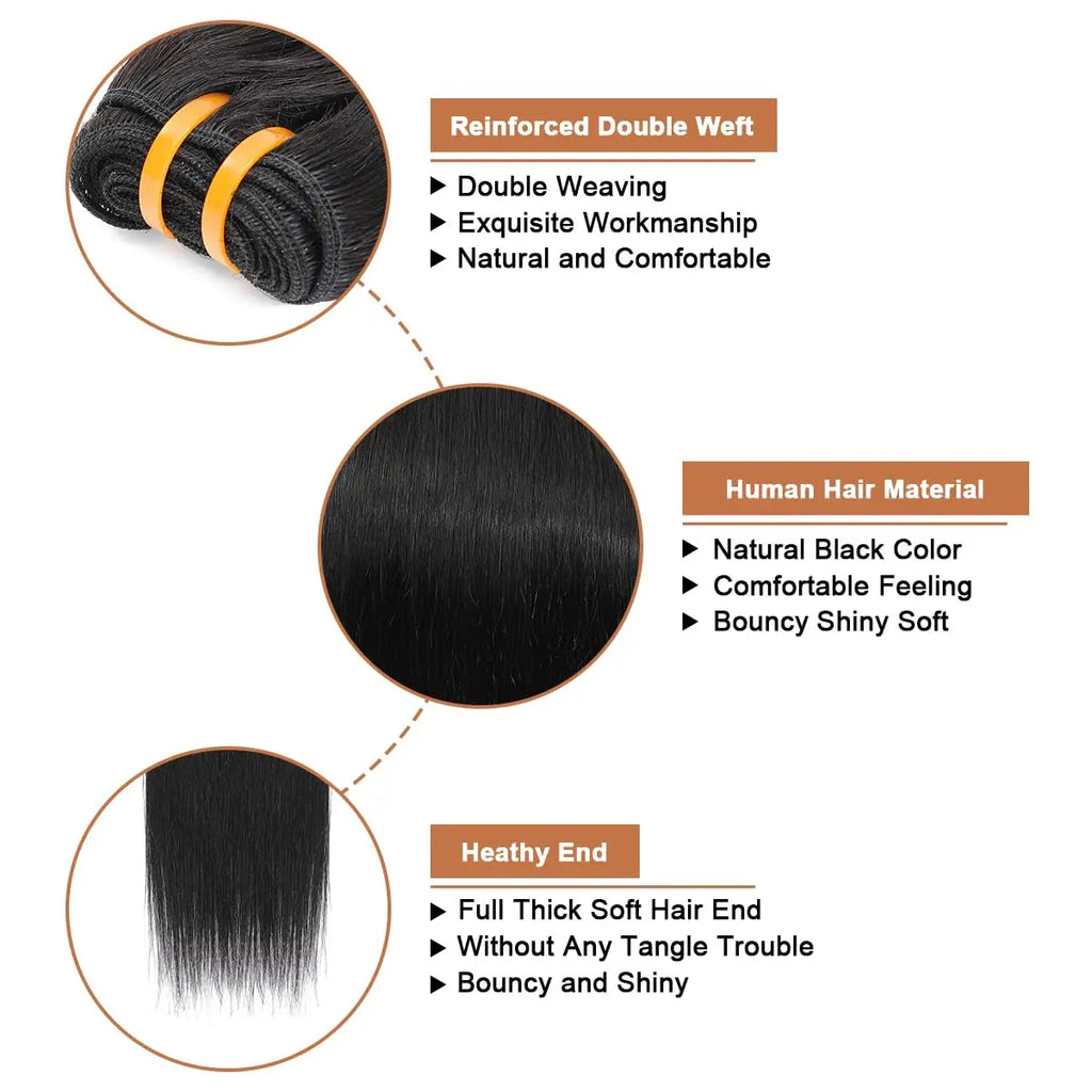 Extensions Lisses Remy Hair Brésilien – CLEVI Paris