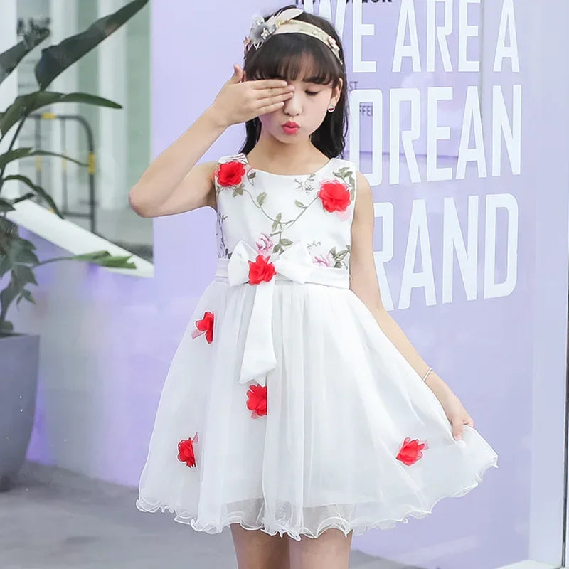 Robe fille trapèze à manches longues – CLEVI Paris
