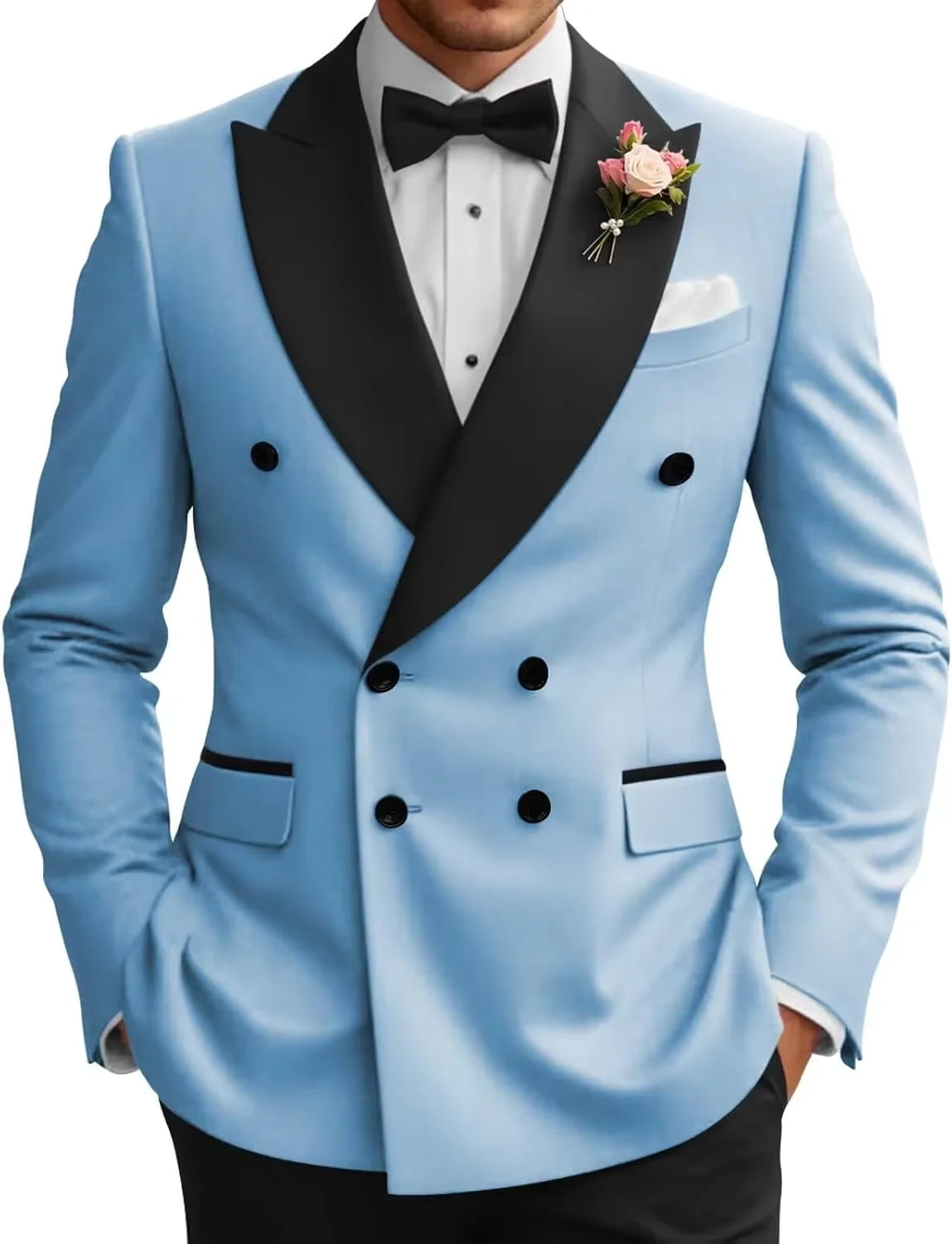 Veste de smoking croisée homme – CLEVI Paris