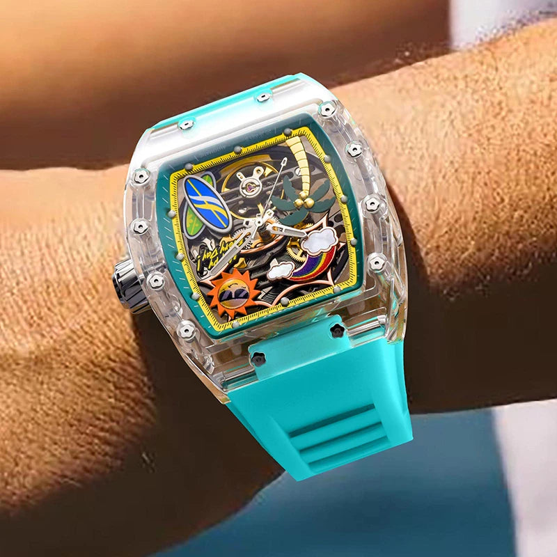 Montre Mécanique Transparente PINDU Homme – CLEVI Paris