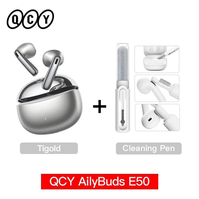 Écouteurs QCY AilyBuds E50 ANC LDAC Hi-Res BT 6.0 – CLEVI Paris