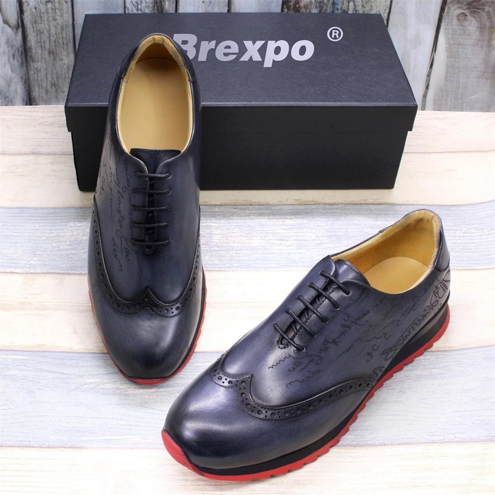 Chaussures brogue homme en cuir à lacets – CLEVI Paris
