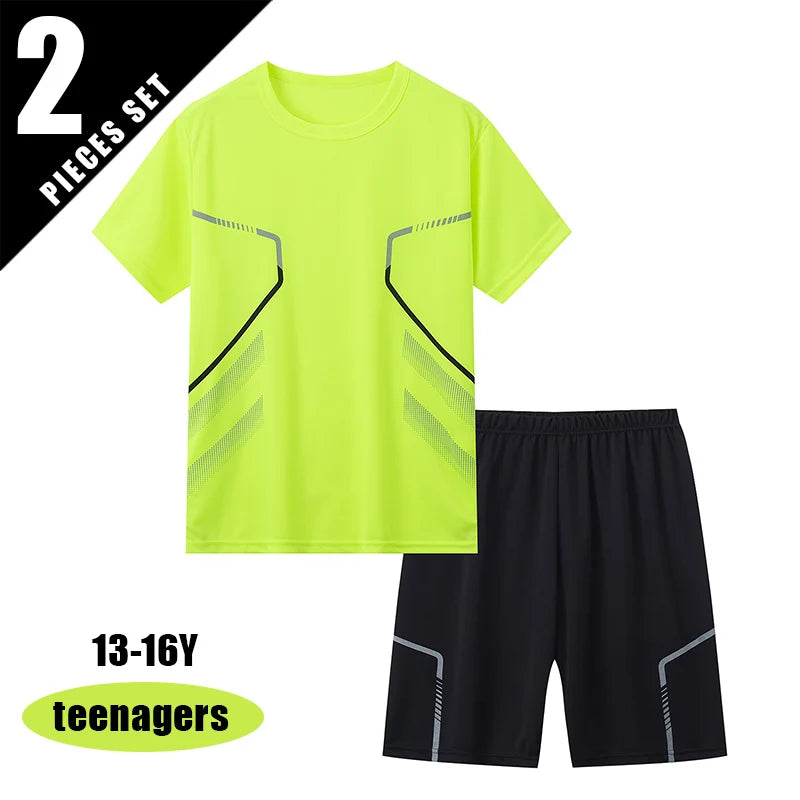 Ensemble ado T-shirt imprimé et short – CLEVI Paris