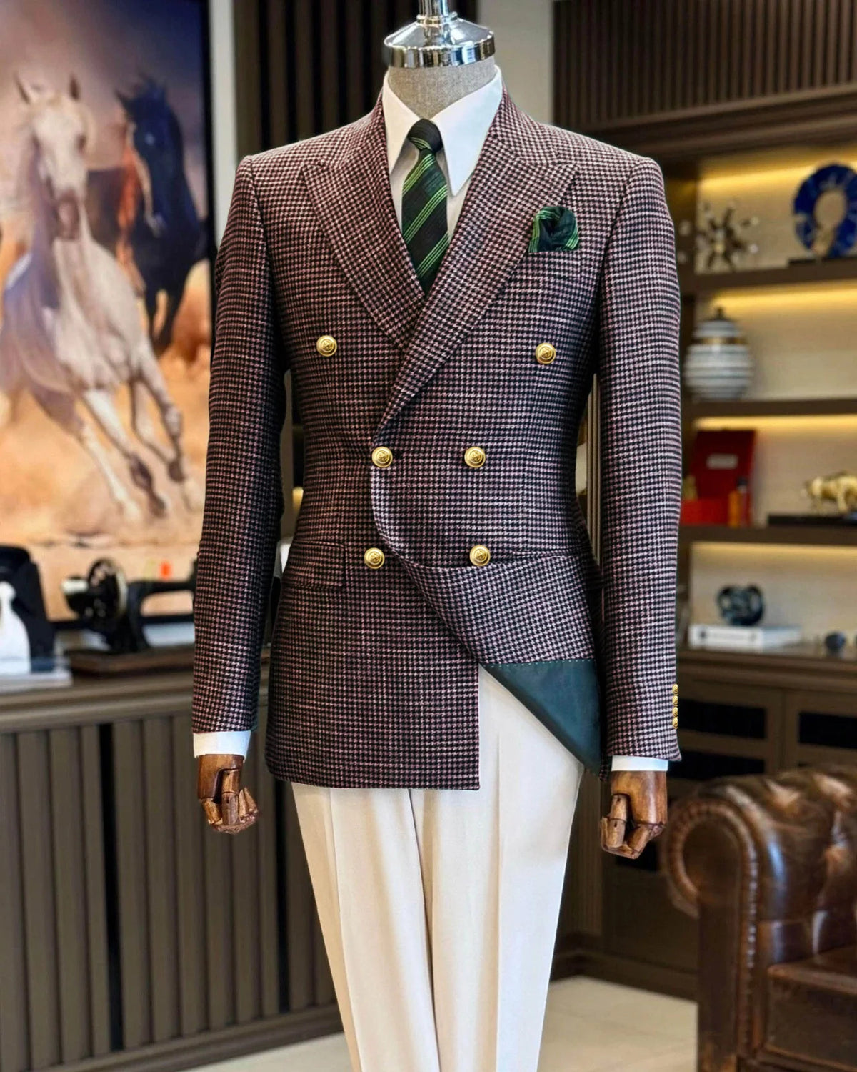 Blazer homme croisé grande taille – CLEVI Paris