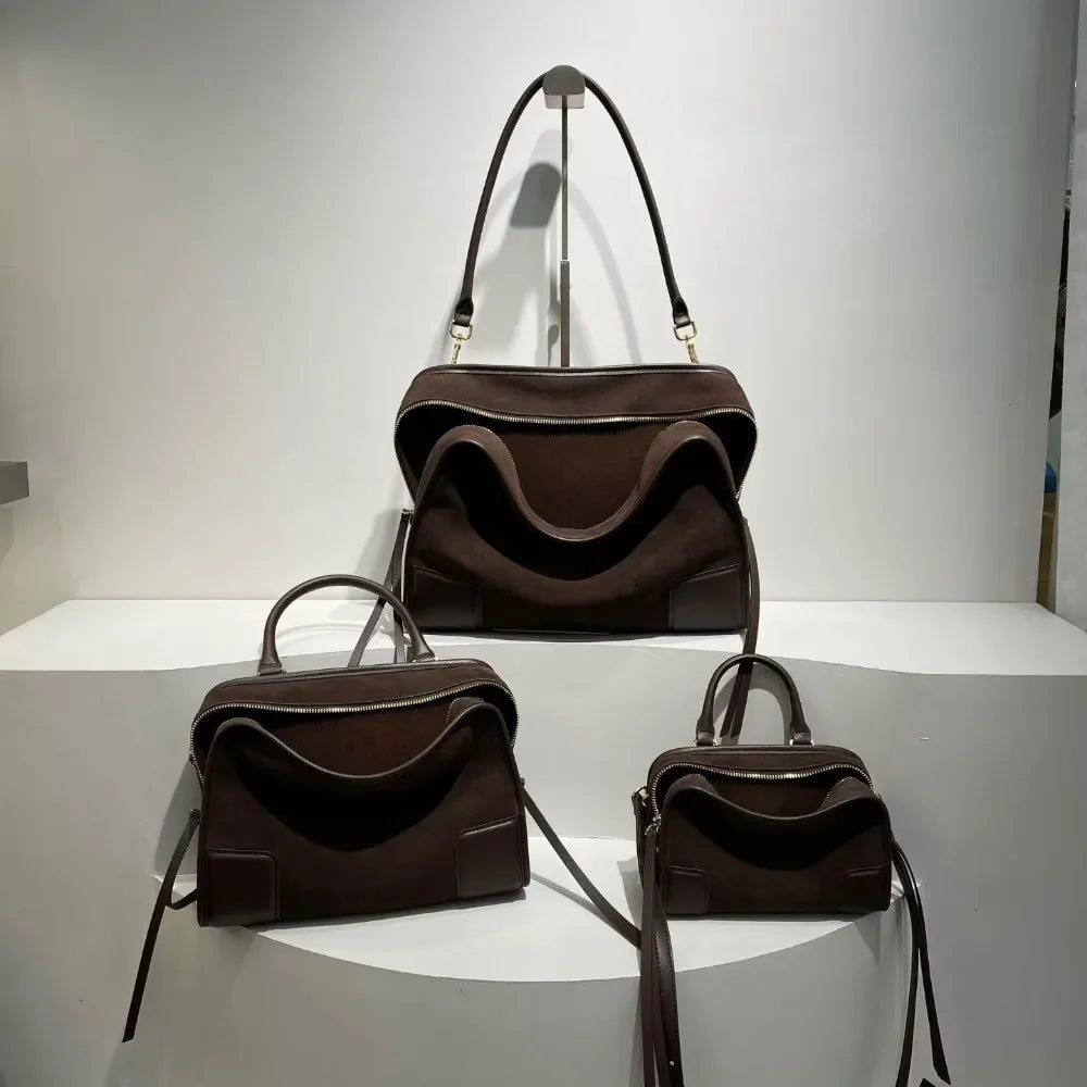 Sac bandoulière femme en cuir, 3 tailles – CLEVI Paris