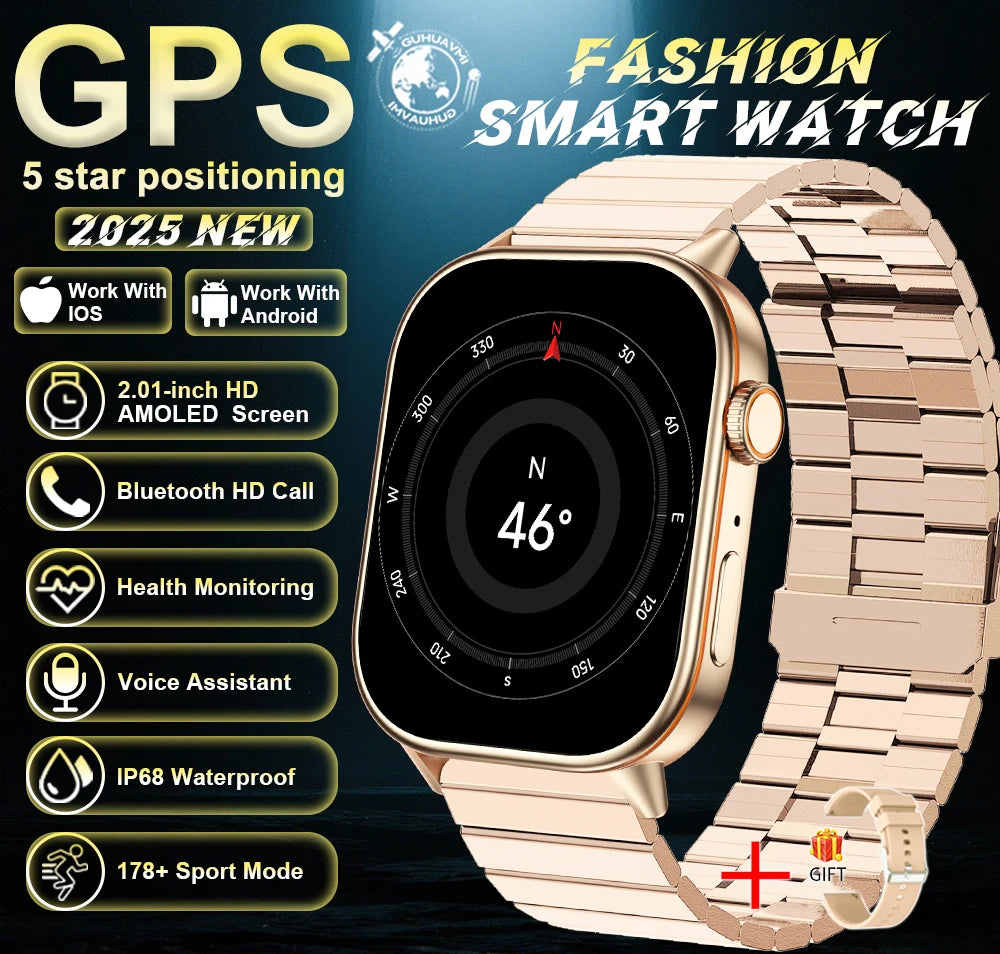 Montre connectée GUHUAVMI AMOLED 2,01 pouces – CLEVI Paris