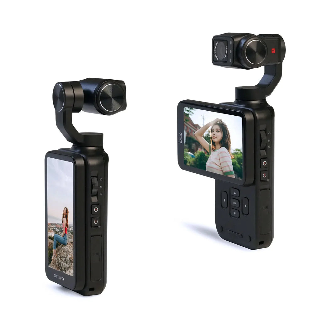 Caméra Sport M5 Gimbal 3 Axes 5K Suivi de Visage Vision Nocturne IR WiFi – CLEVI Paris