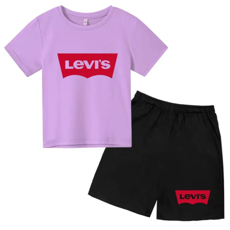Ensemble enfant t-shirt et short imprimé – CLEVI Paris
