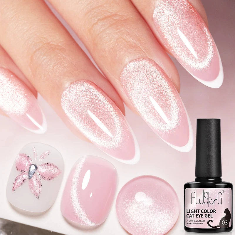 Vernis Gel UV Cat Eye AWStorG 7,5ml Semi-Permanent – CLEVI Paris
