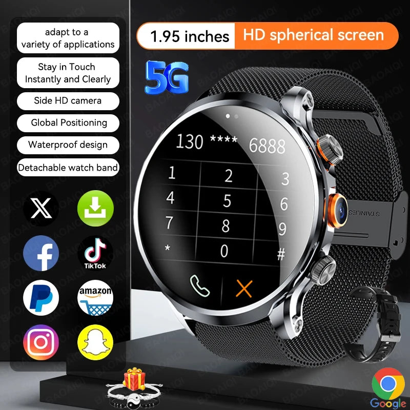 Montre BAOAIQI AMOLED 1,95″ avec SIM – CLEVI Paris