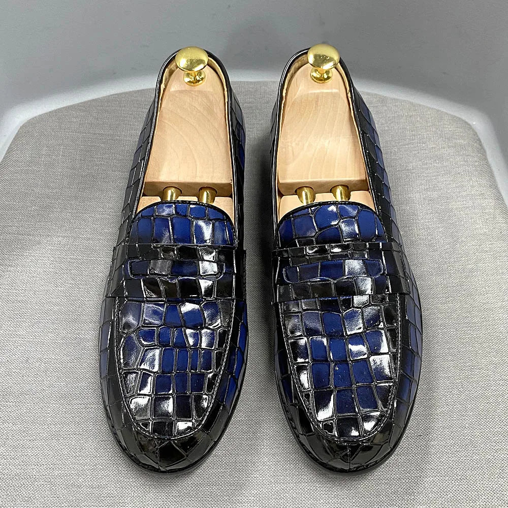 Mocassins penny homme en cuir – CLEVI Paris