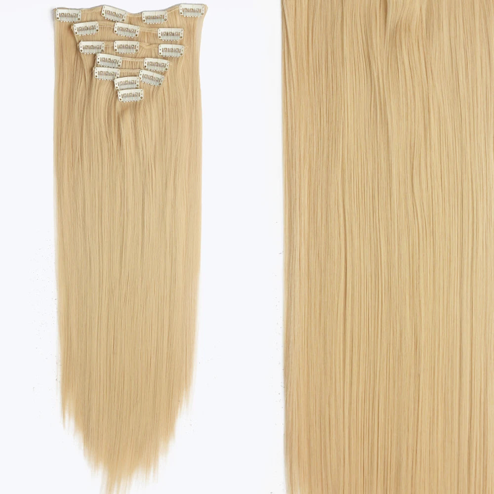 Extensions Cheveux Clips 7 Pcs Synthétique 50 Couleurs – CLEVI Paris
