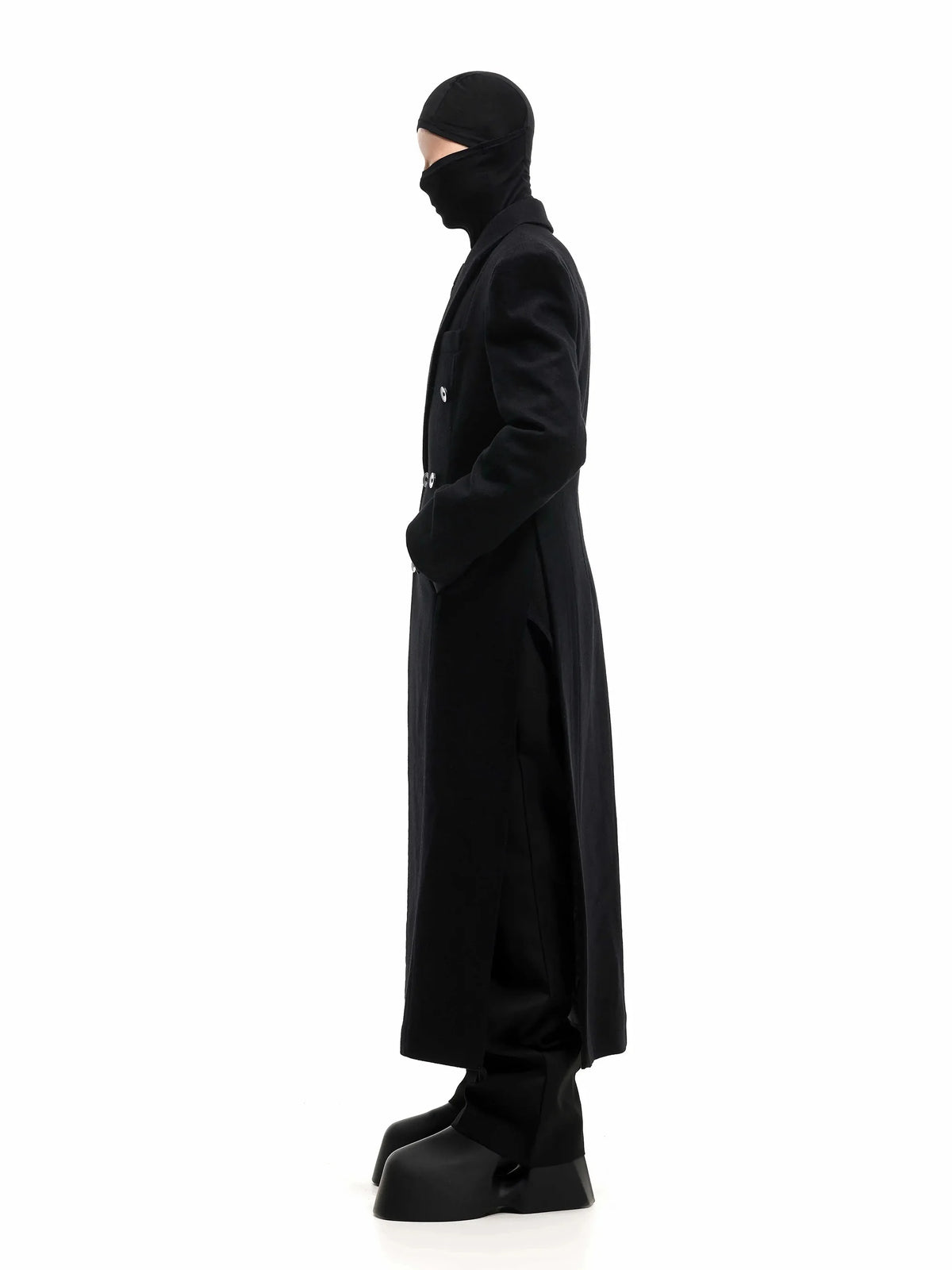 Manteau long laine mélangée homme – CLEVI Paris