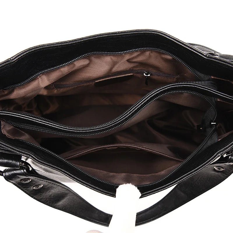 Sac cabas femme en PU à poches – CLEVI Paris