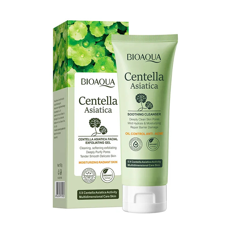 Gel Exfoliant Visage Centella Asiatica BIOAQUA – Anti-Âge, Hydratant & Peaux Nettes – CLEVI Paris