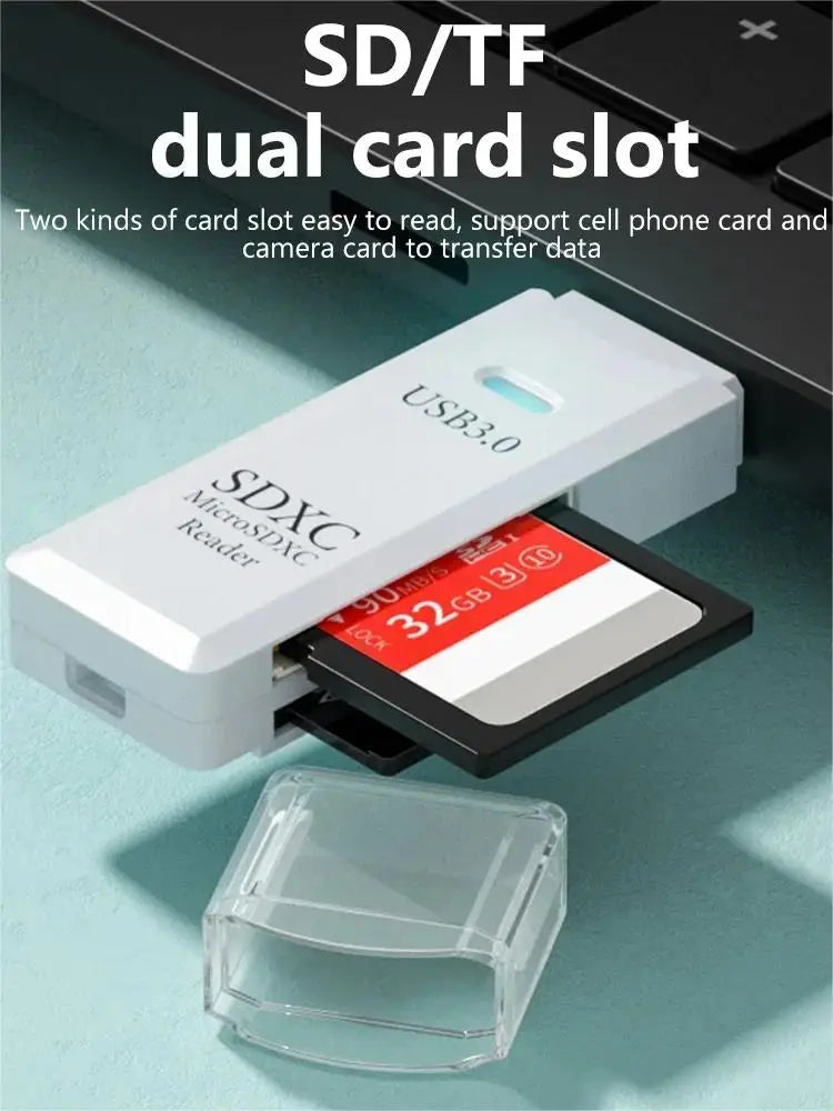 Lecteur Carte TF/SD USB 2.0 ou 3.0 Compact PC Laptop – CLEVI Paris